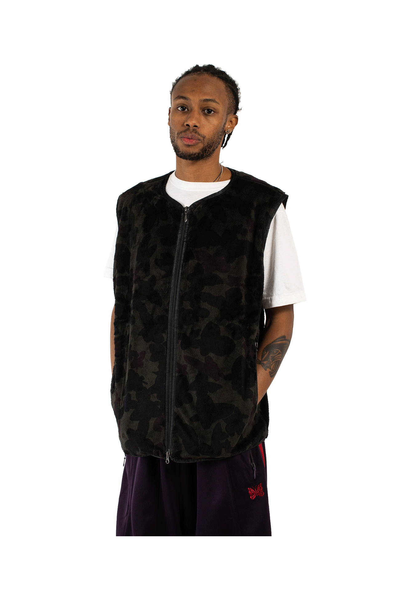 Papillon Micro Fur W.U. Piping Vest