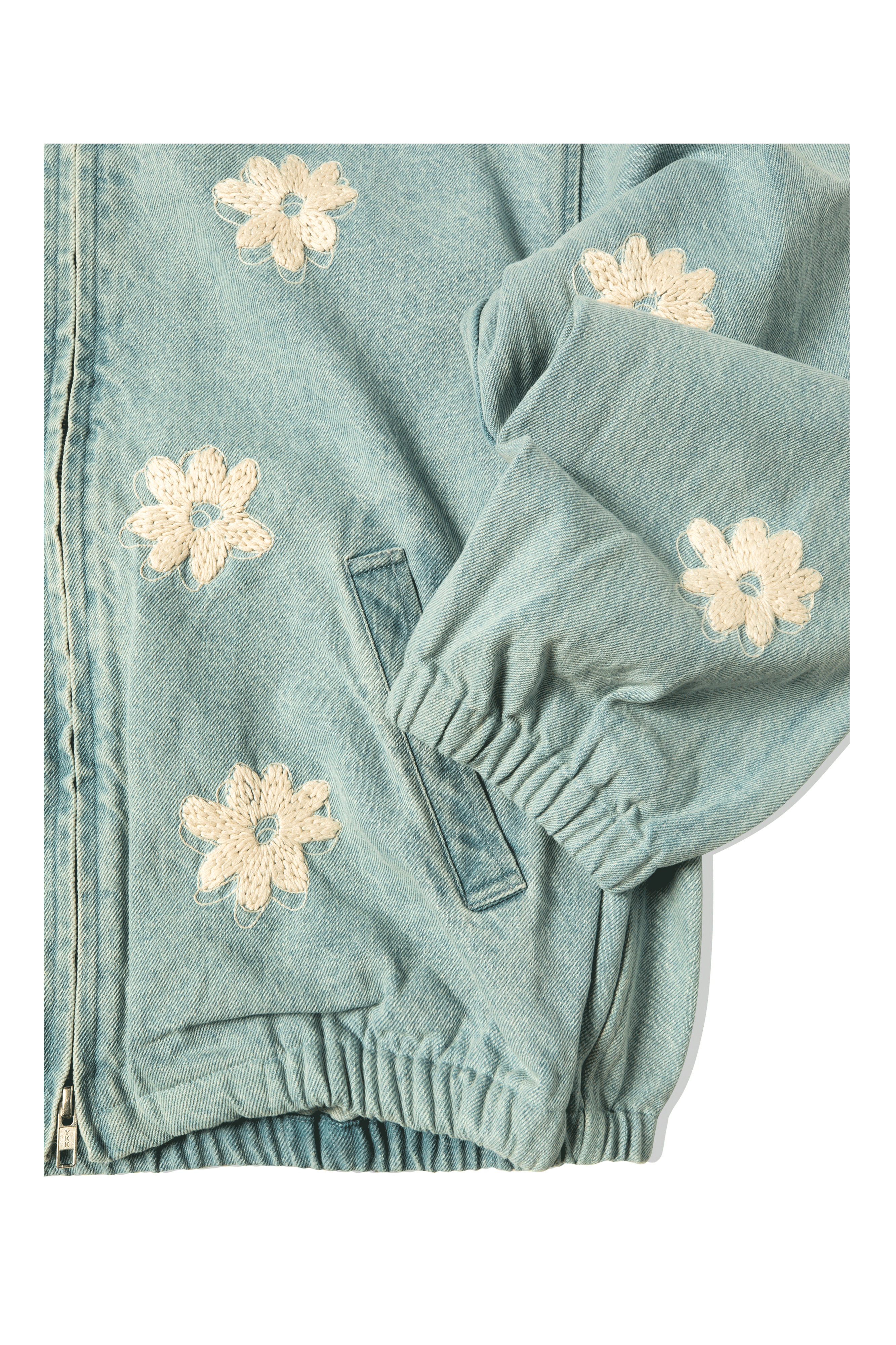 Flower Hand Embroidery Blouson