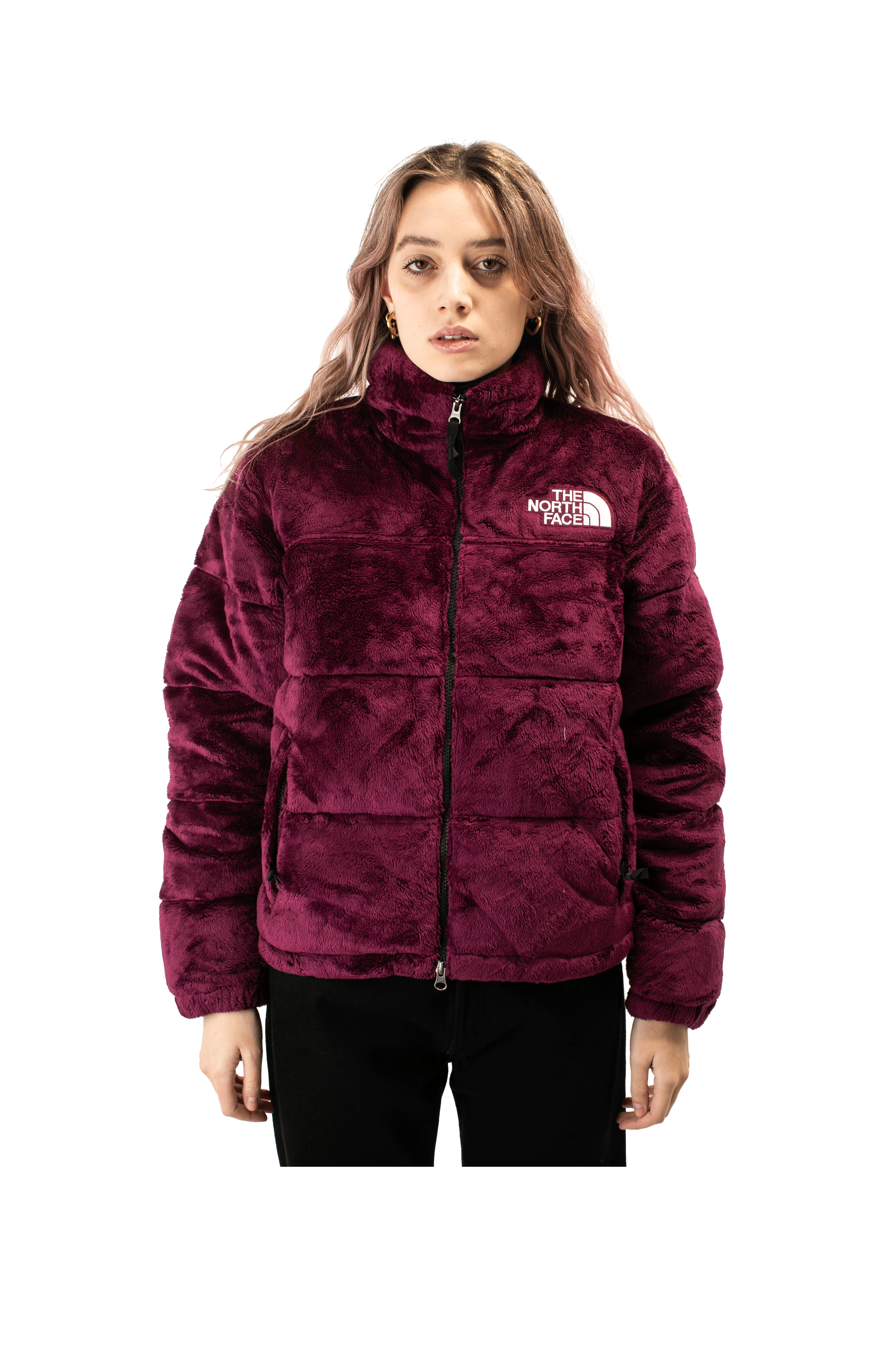 W Versa Velour Nuptse Jacket