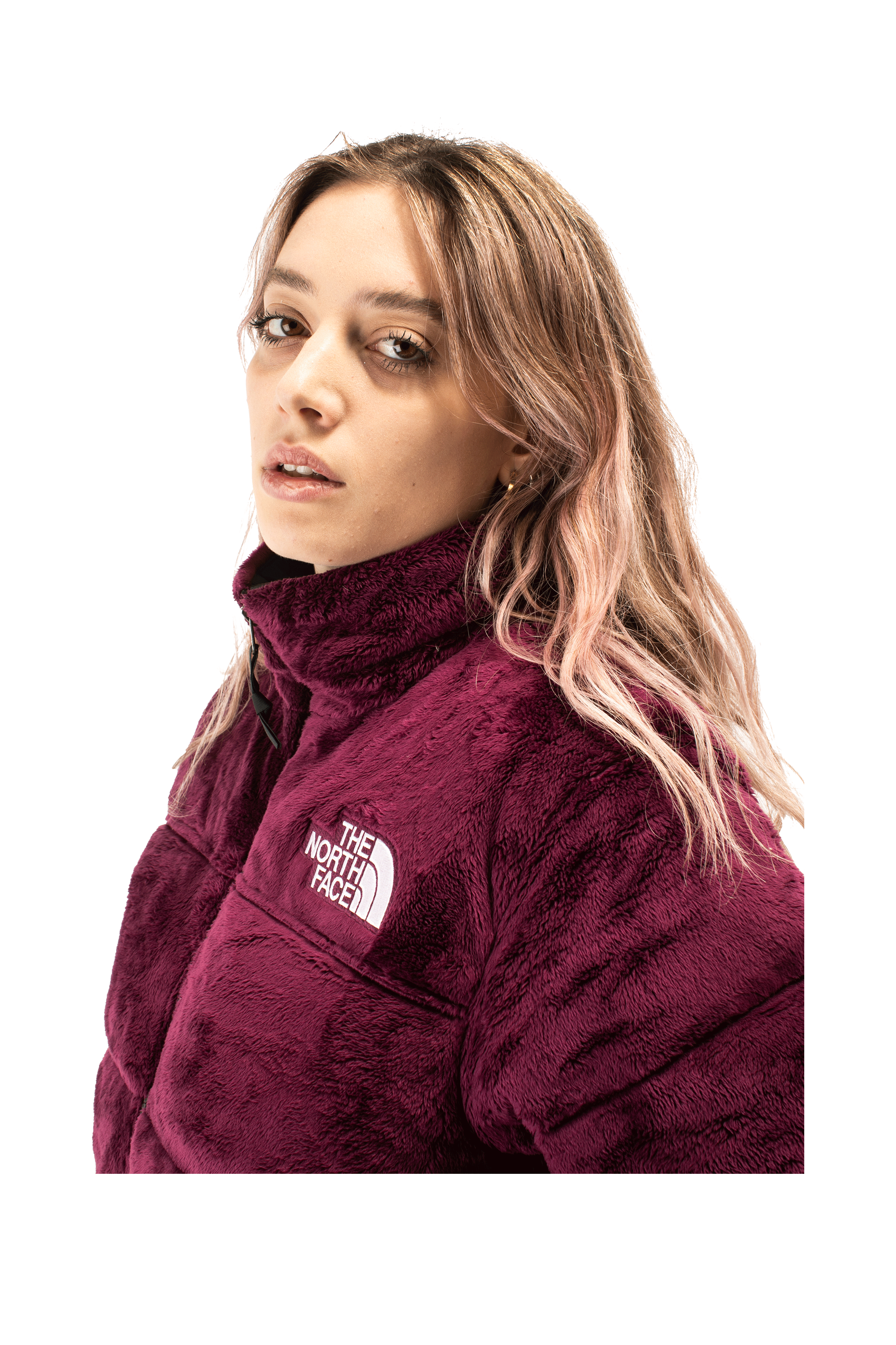 W Versa Velour Nuptse Jacket