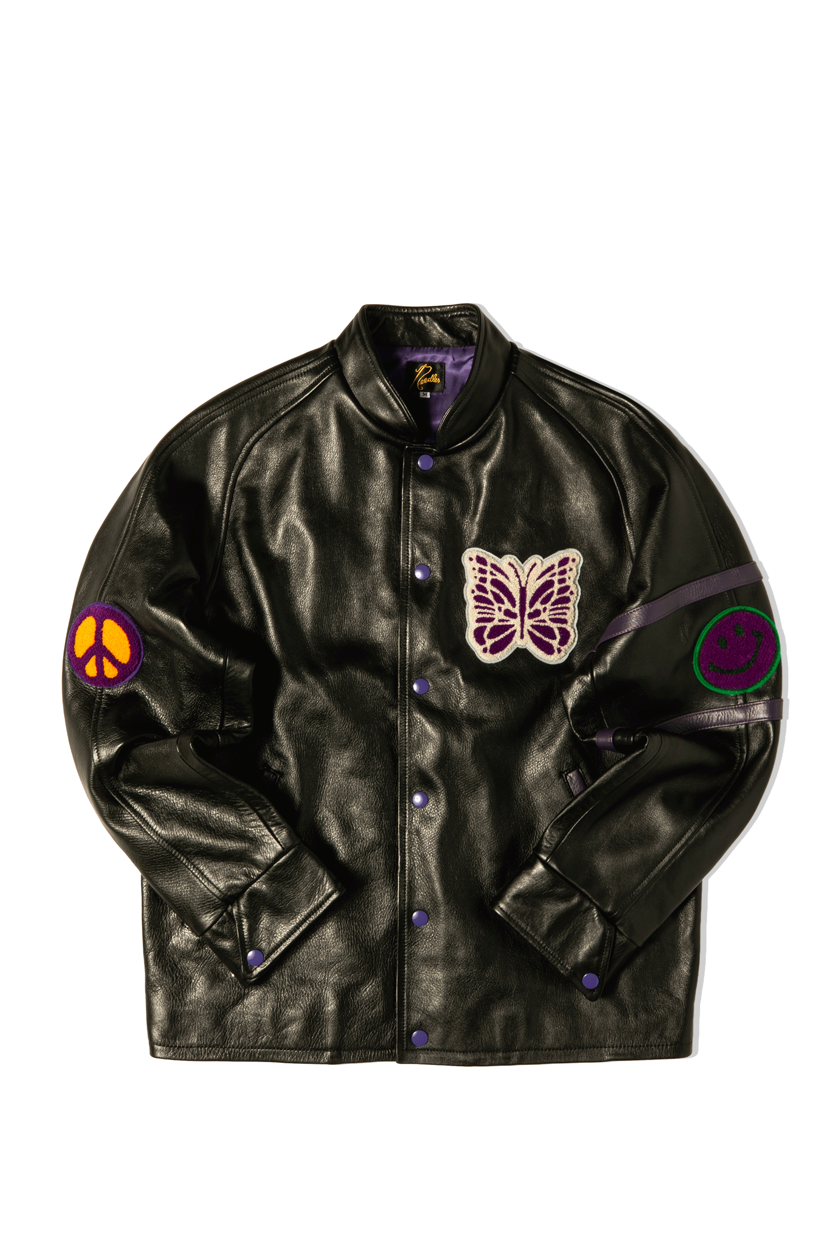 Cowhide Leather Letterman Jacket