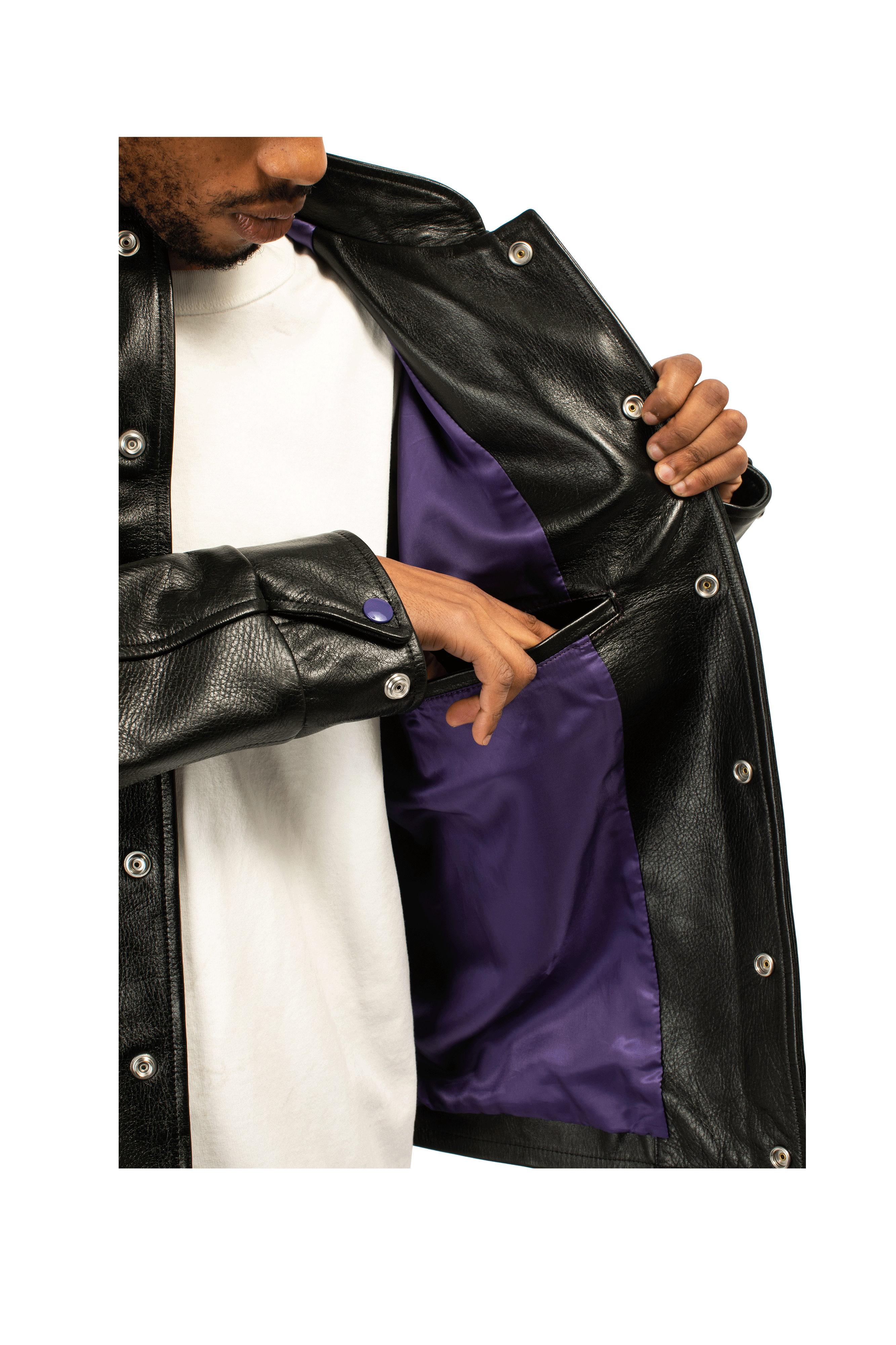 Cowhide Leather Letterman Jacket