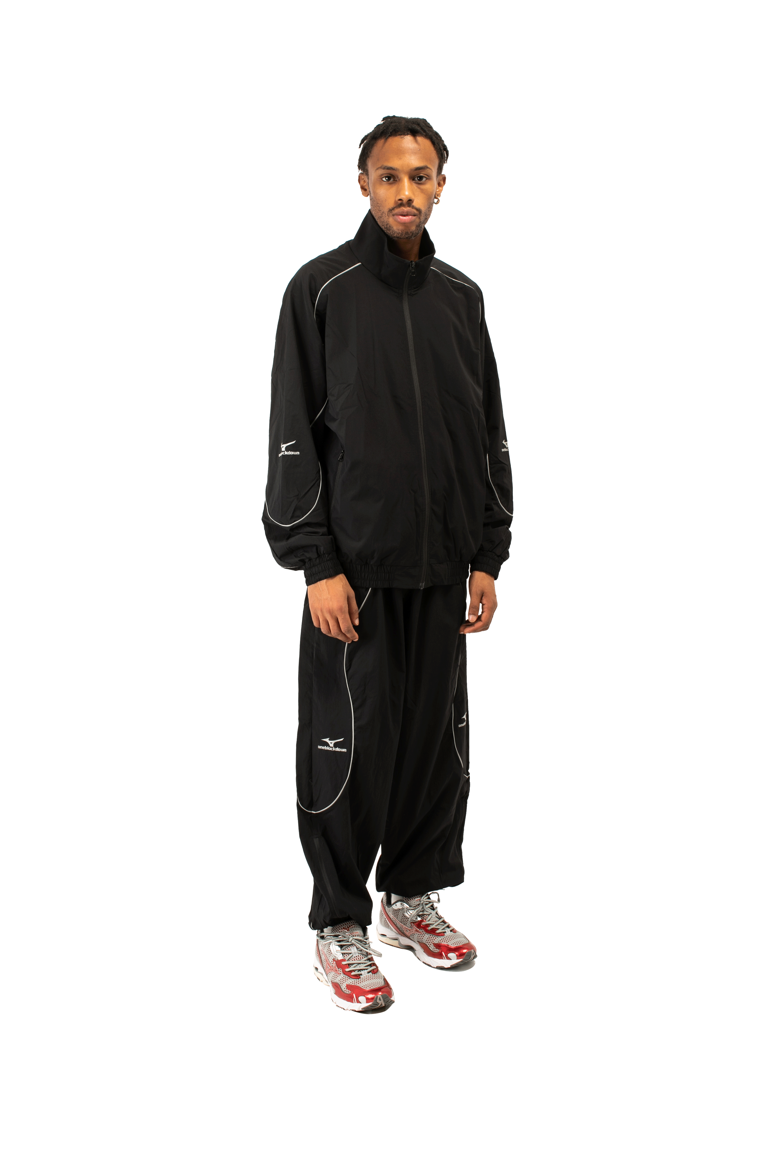 Flame Wave Tracksuit Jacket x One Block Down