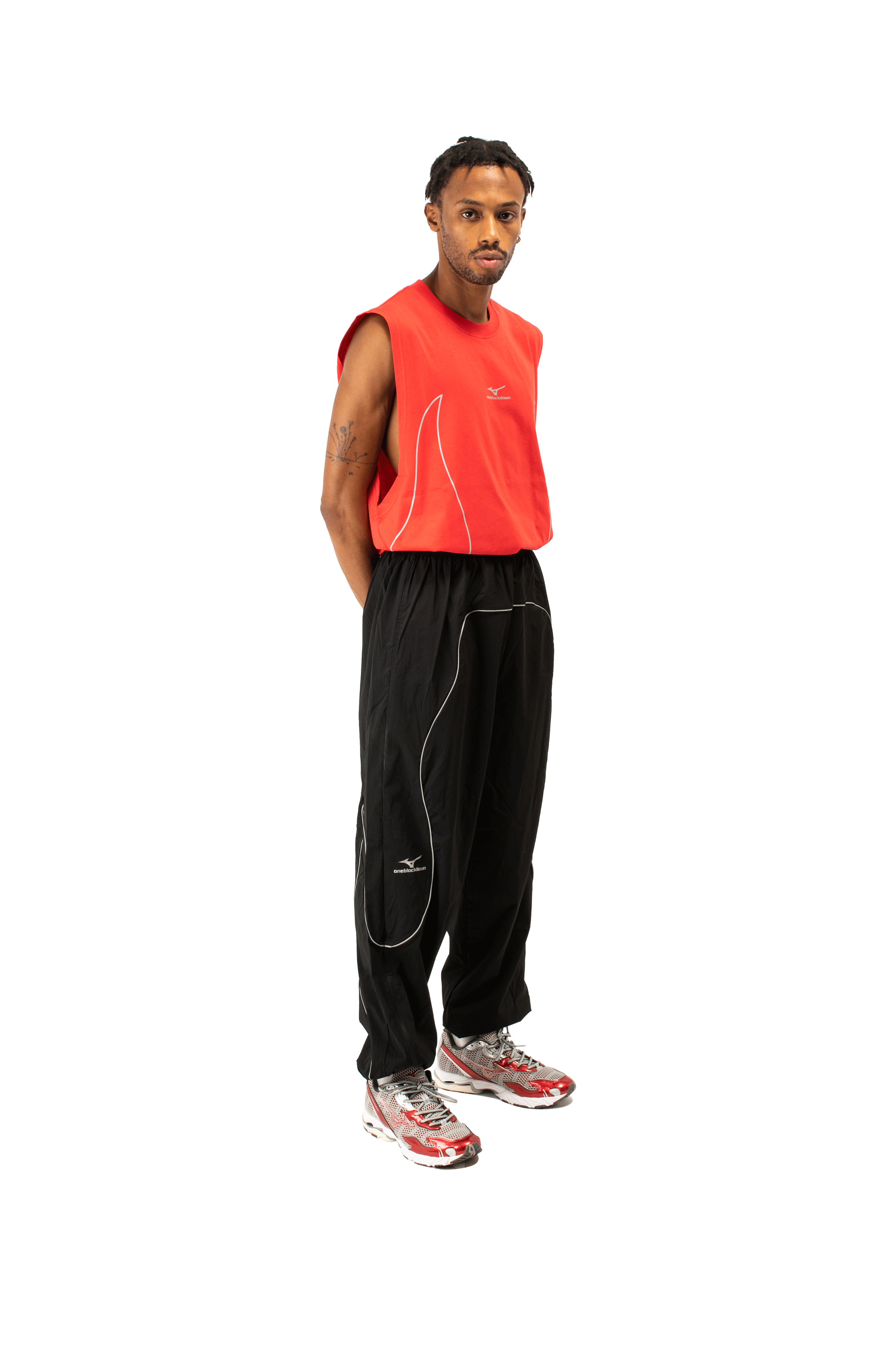 Flame Wave Tracksuit Pant x One Block Down