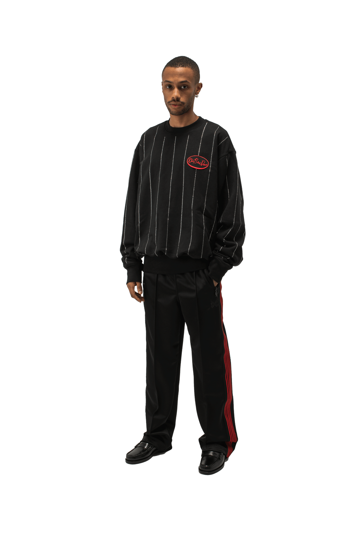 Crystal Stripes Crewneck