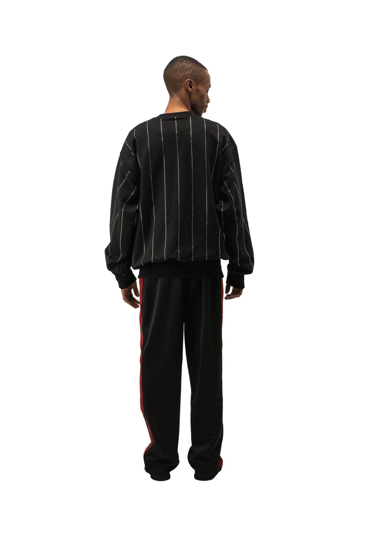 Crystal Stripes Crewneck