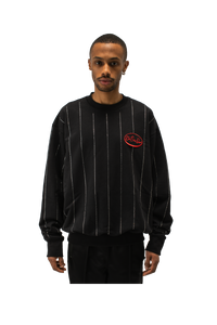 Crystal Stripes Crewneck