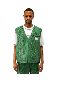Leather Snake vest
