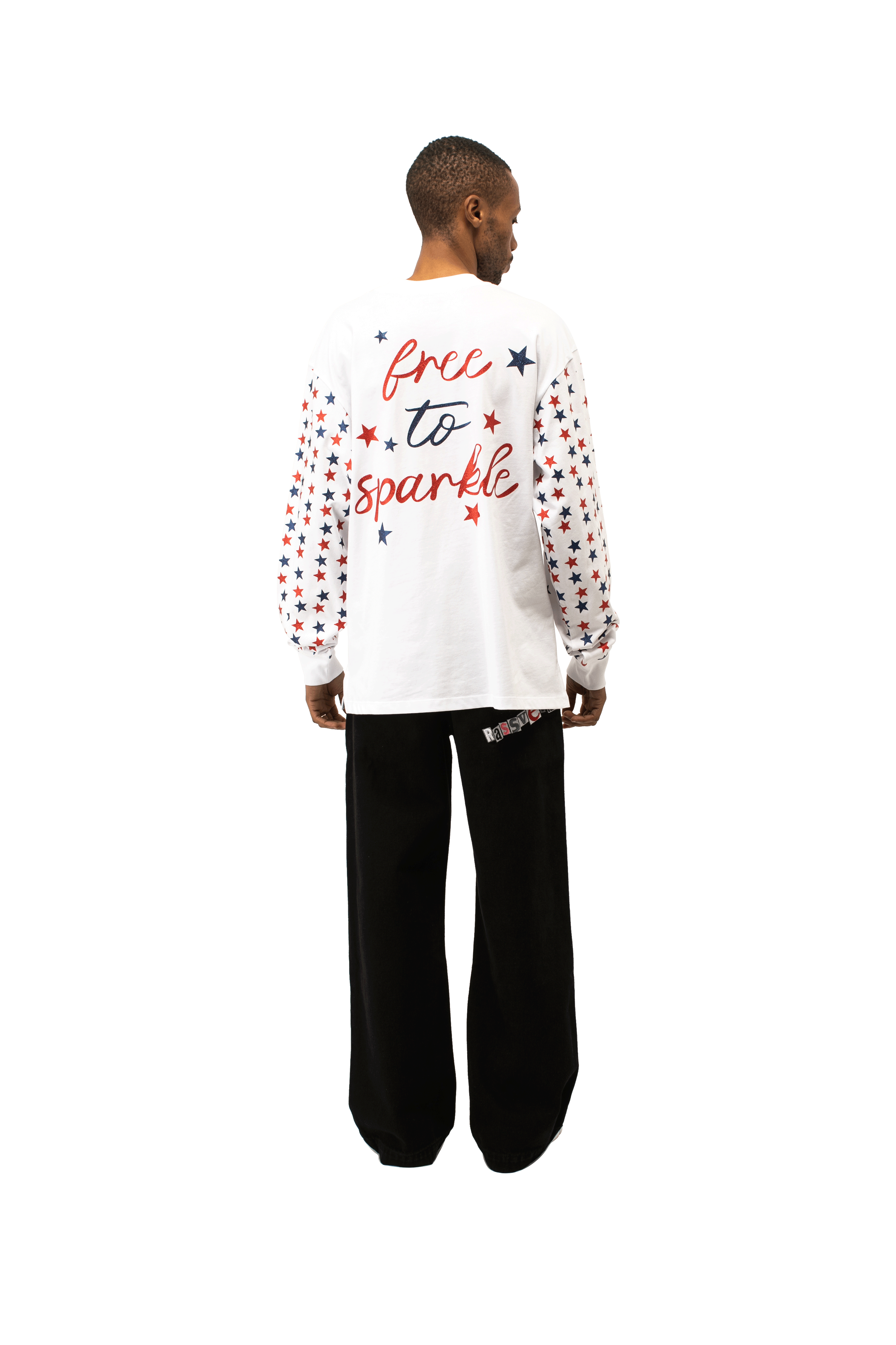 Free To Sparkle Long Sleeve tee Shirt Knit