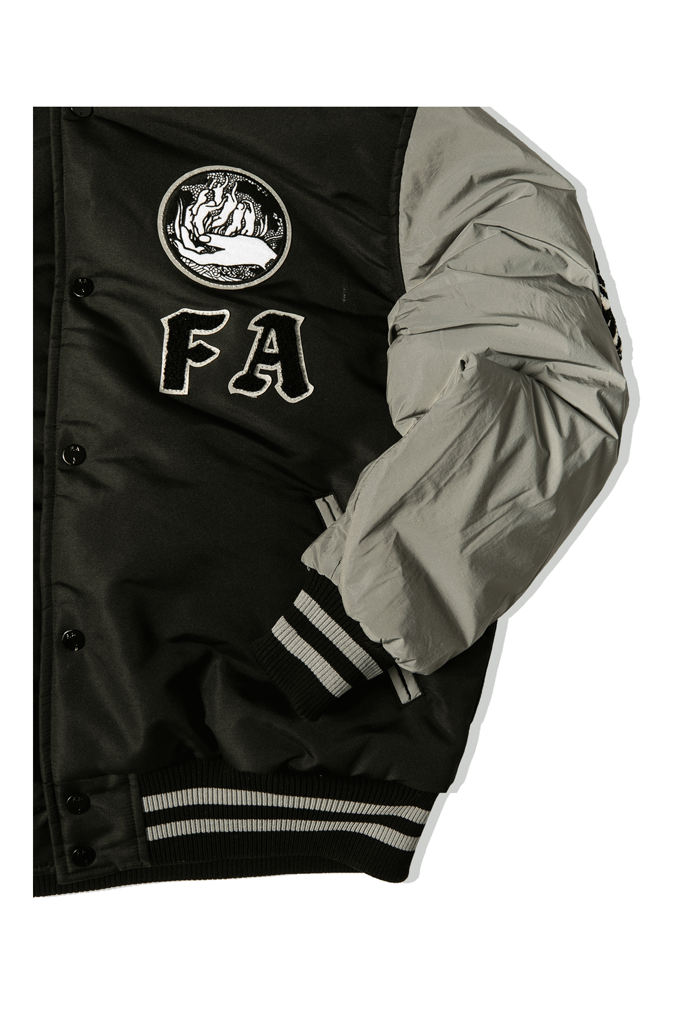 Refflective Varsity Puffer