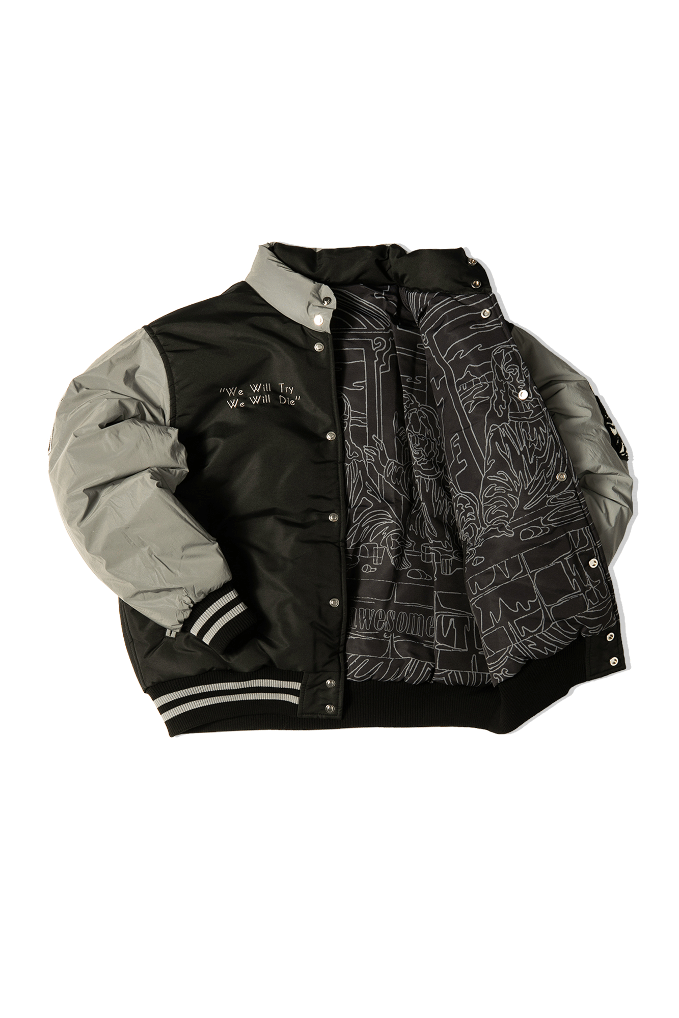 Refflective Varsity Puffer