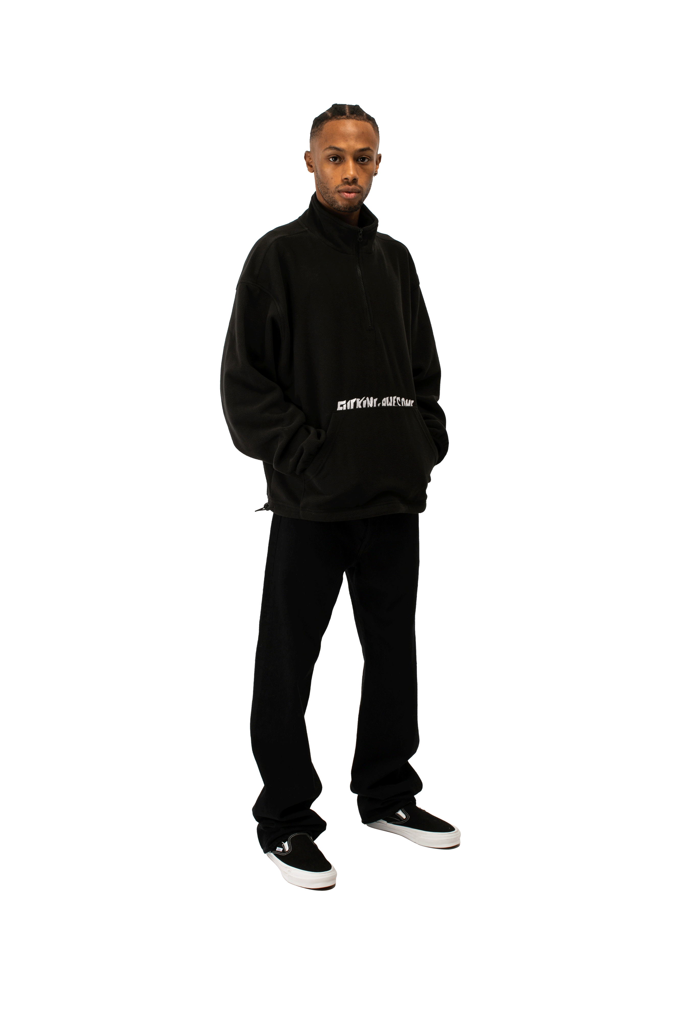 Cut Off 1/4 Zip Polar Fleece