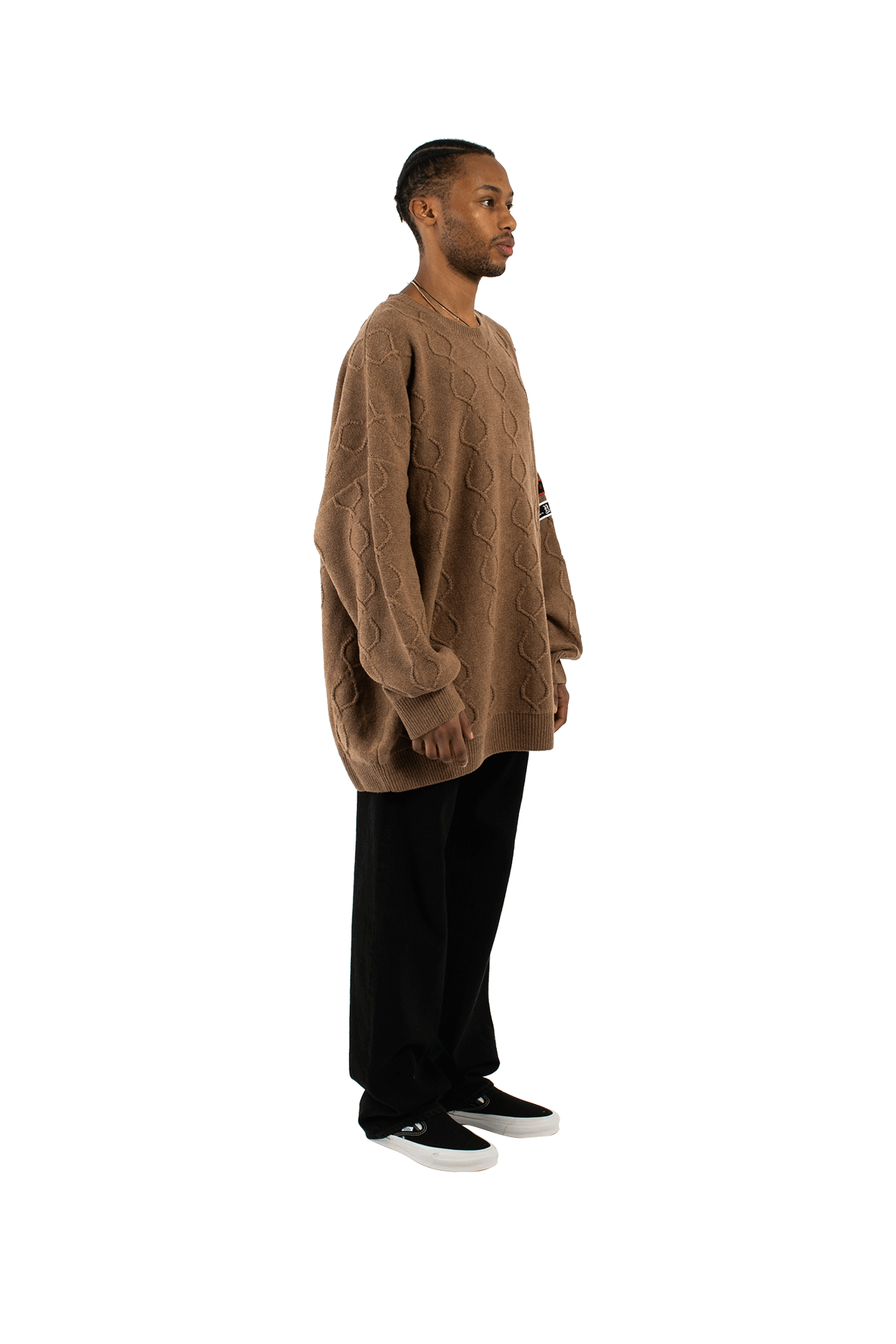 Patched Oversized Jumper