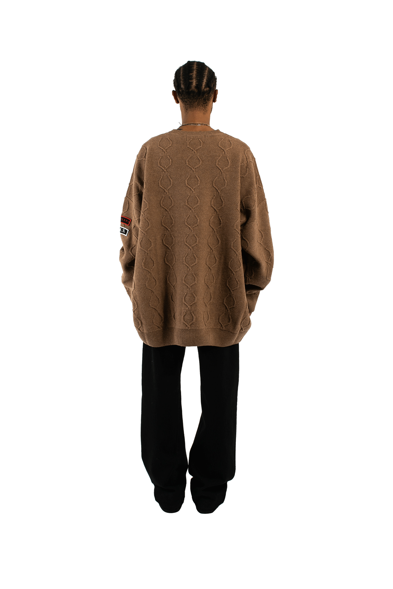 Patched Oversized Jumper