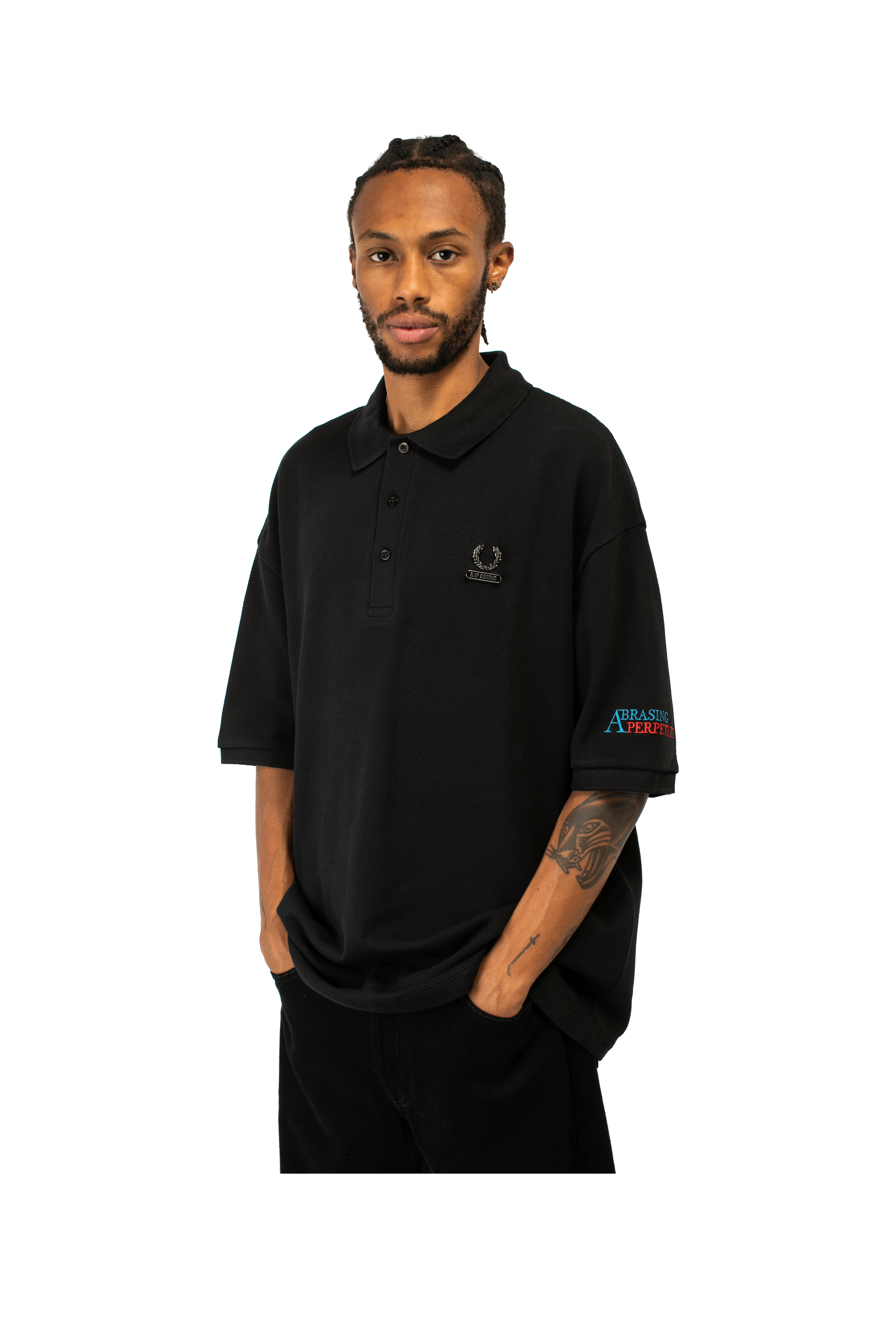 Embroidered Oversized Polo x Raf Simons