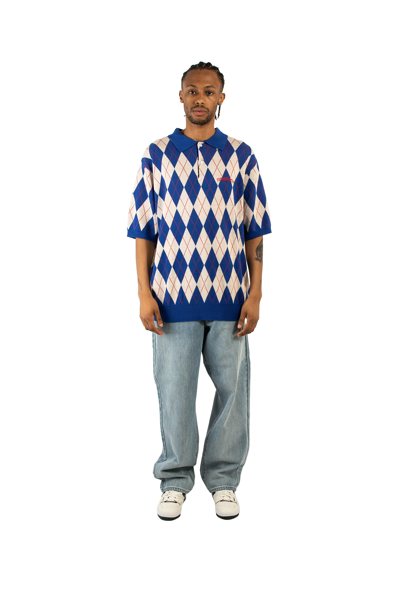 Argyle  Knit Polo